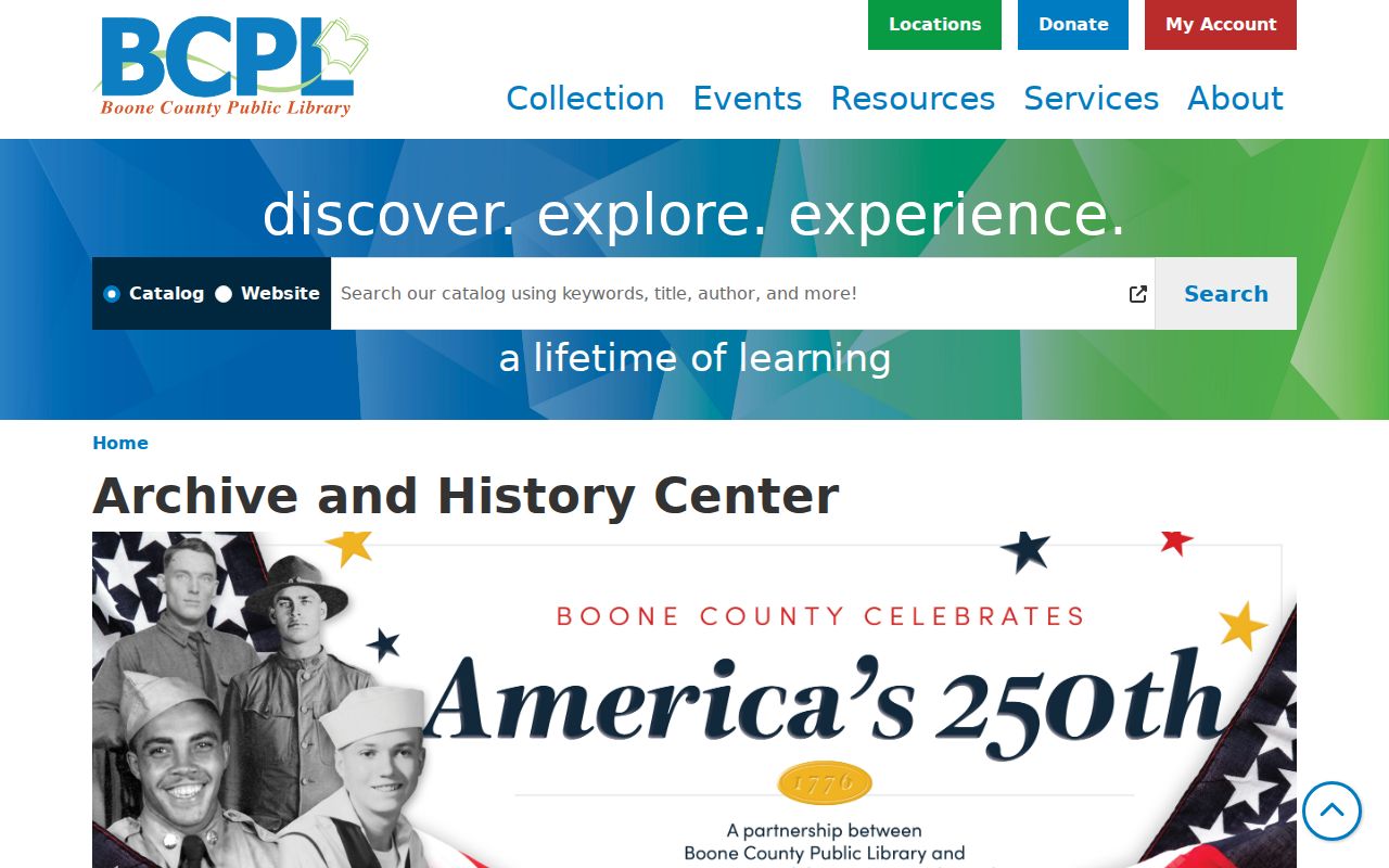 Boone County Public Library local history archive for Florence residents