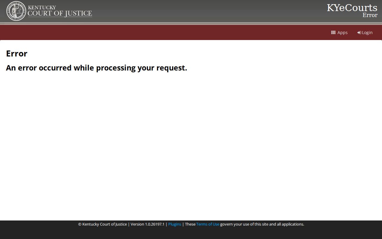 Kentucky CourtNet entry for Boone County Florence name searches
